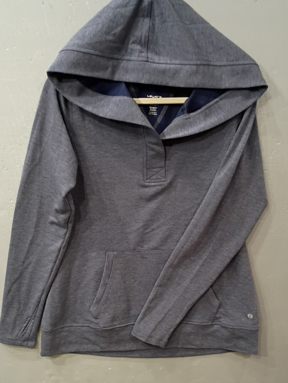 Layer 8 Women’s Hooded Pullover Sweater - Heather Gray
